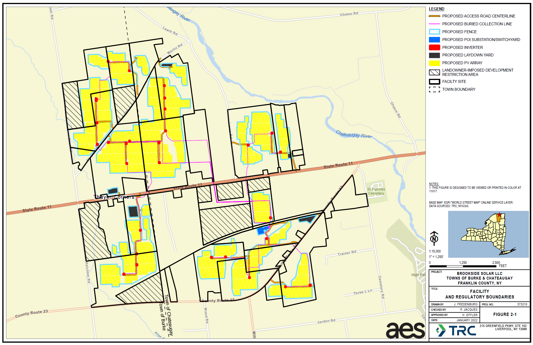 This is a map of the Brookside solar project