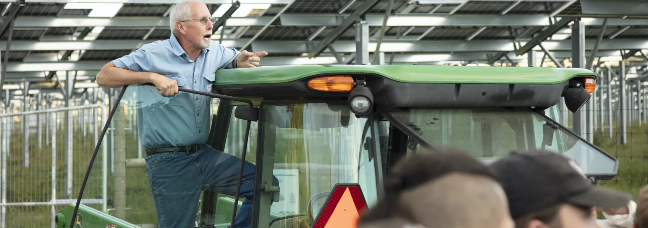 Paul with tractor