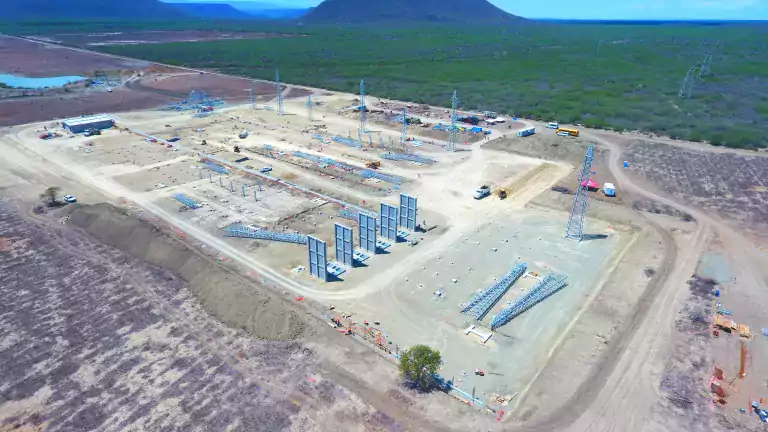 tech - aerial view of windmill farm construction mesa la paz mx 7