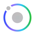 AES Icon for hyrdrogen: grey dot surrounded by circle of AES colors