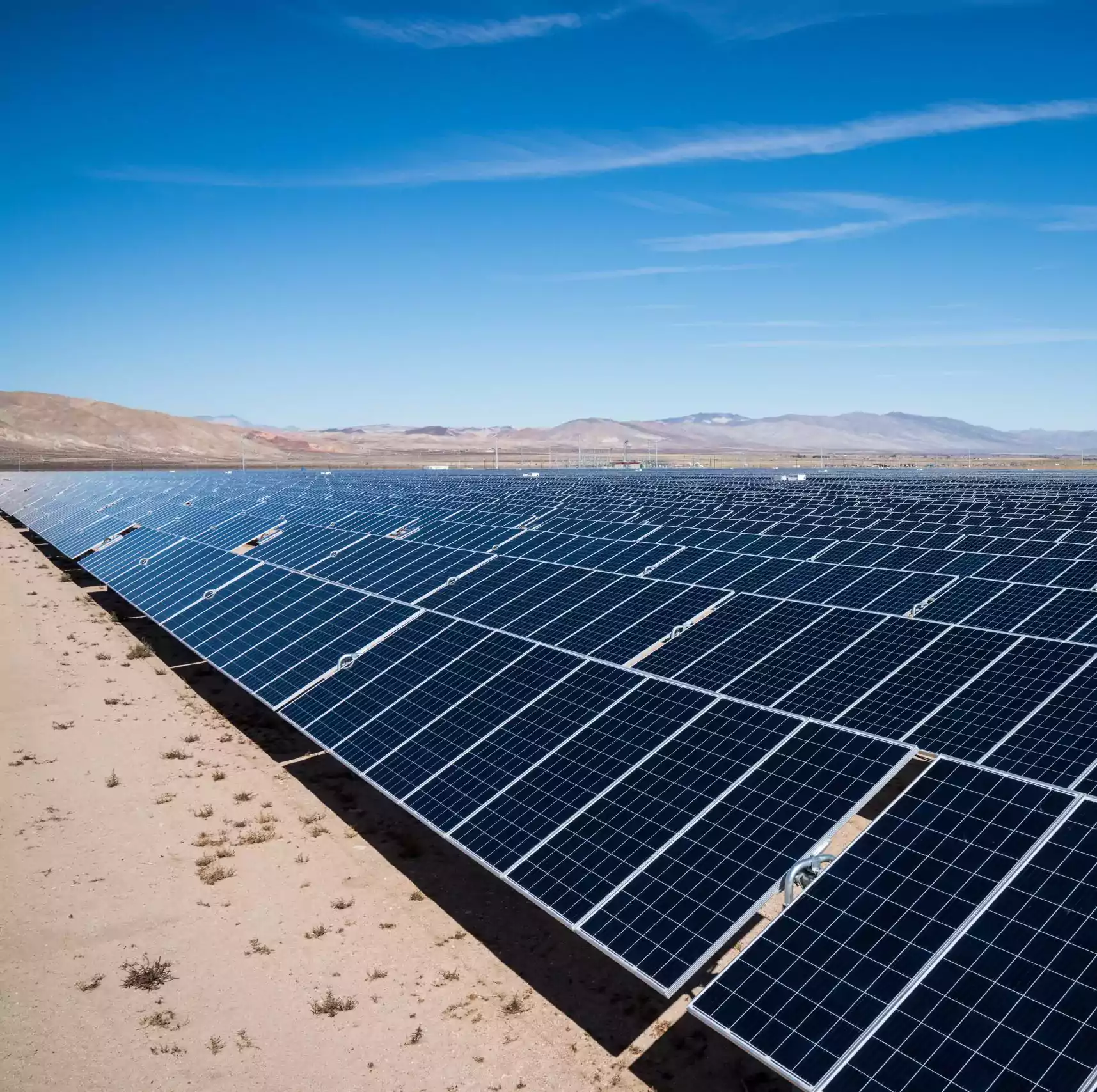 tech - solar panels in desert