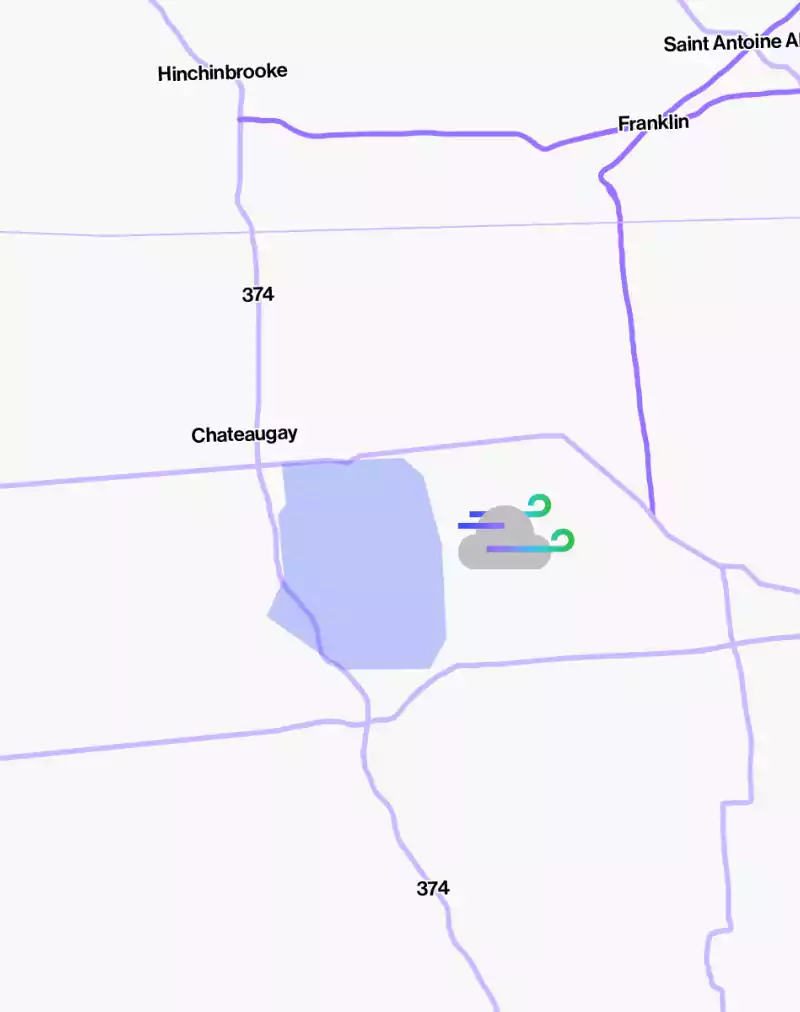 Chateaugay Wind Map