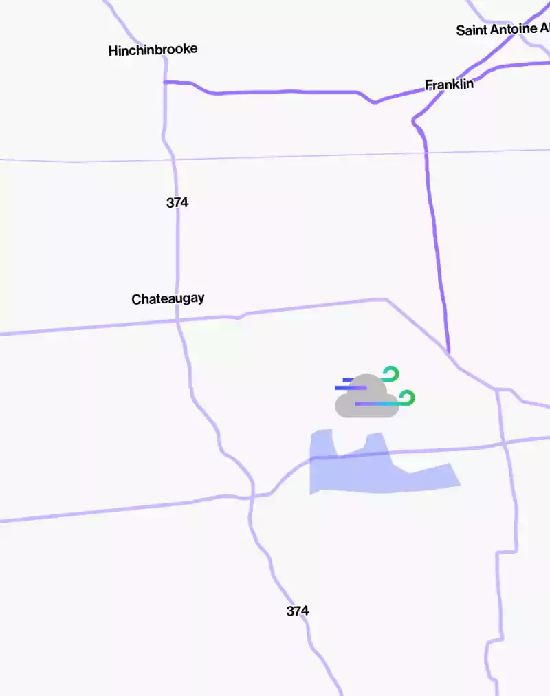 Ellenburg Wind Map