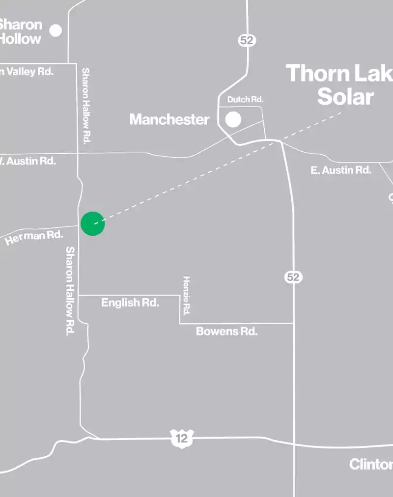 Thorn lake map
