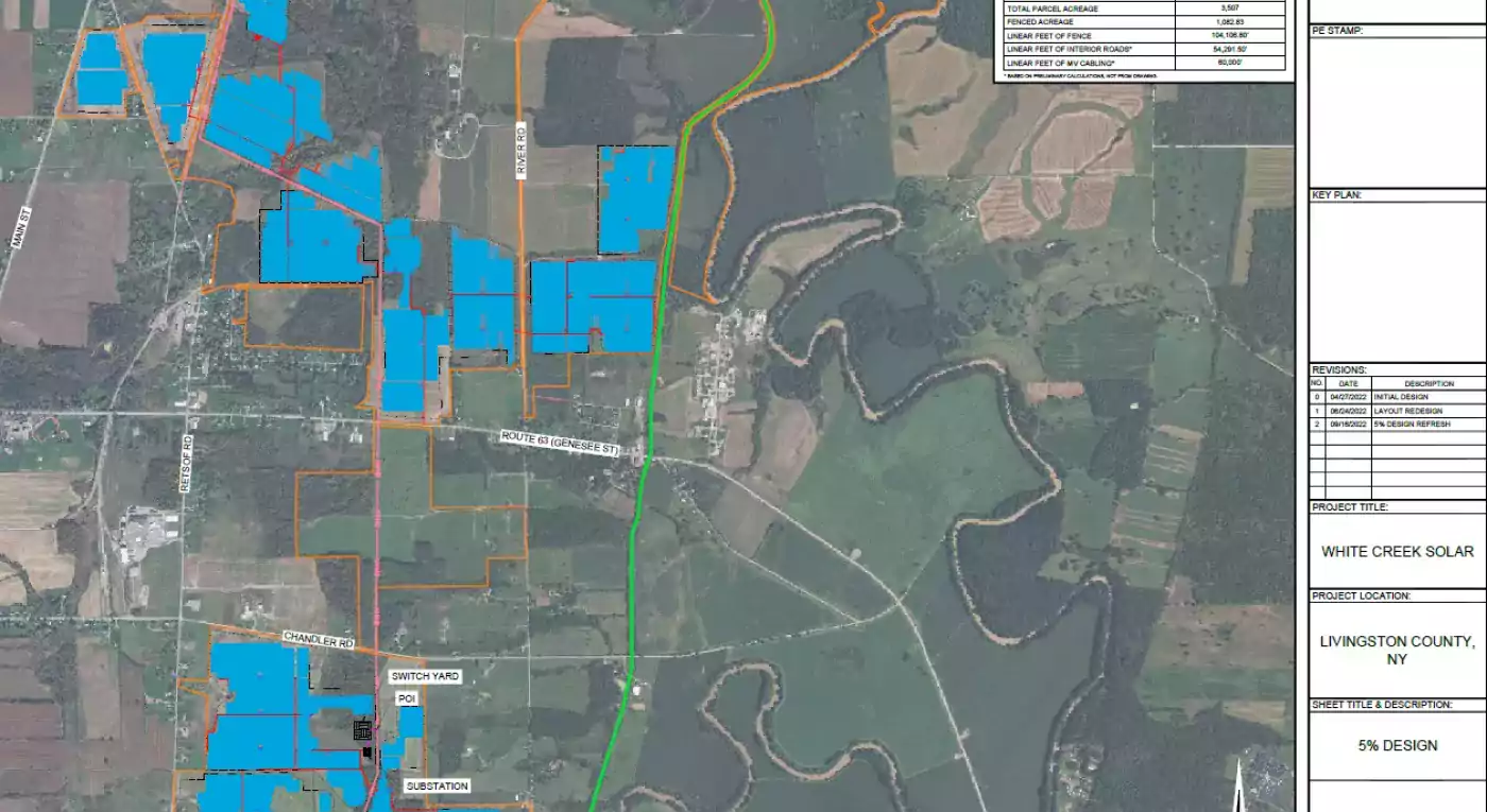 White Creek Solar Map