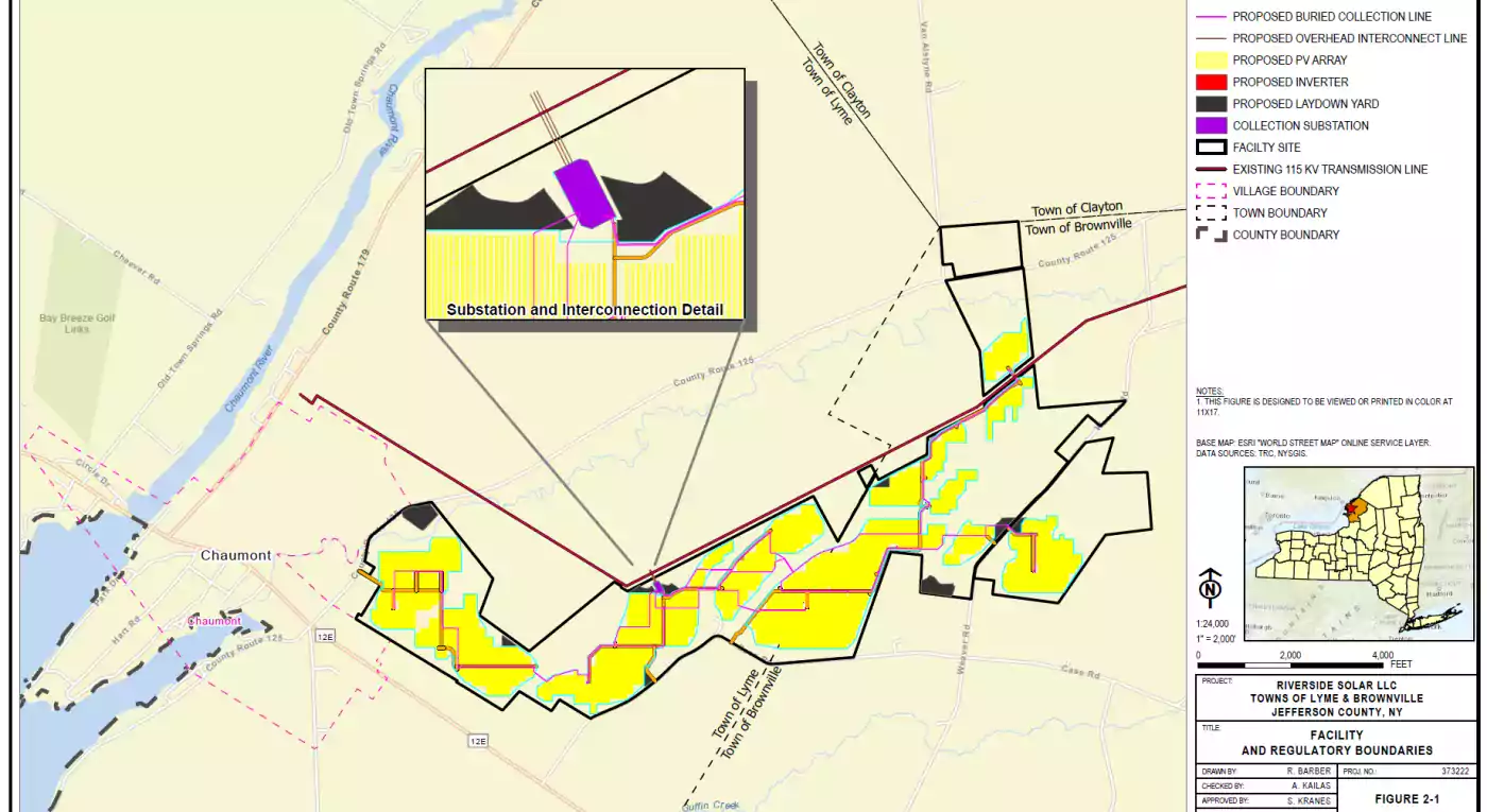 Riverside project layout map