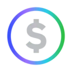 AES Icon for money: grey dollar sign surrounded by circle of AES colors