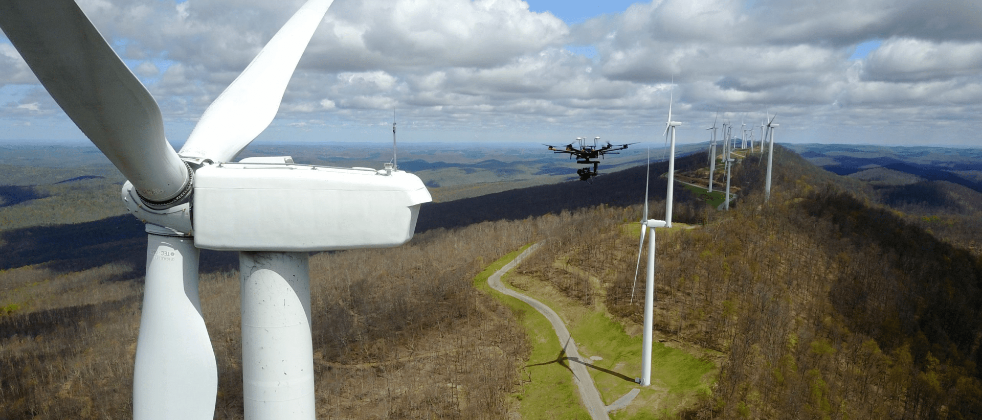 windmill and drone
