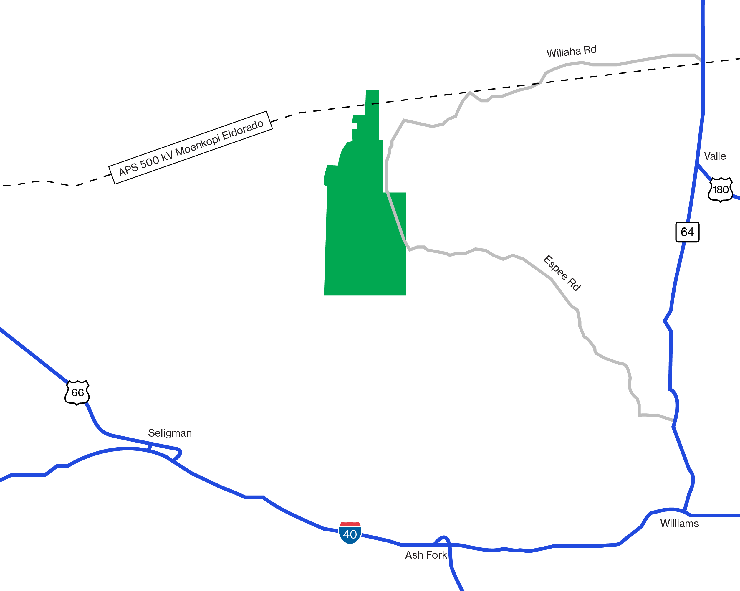 Map showing location of the proposed Long Point project
