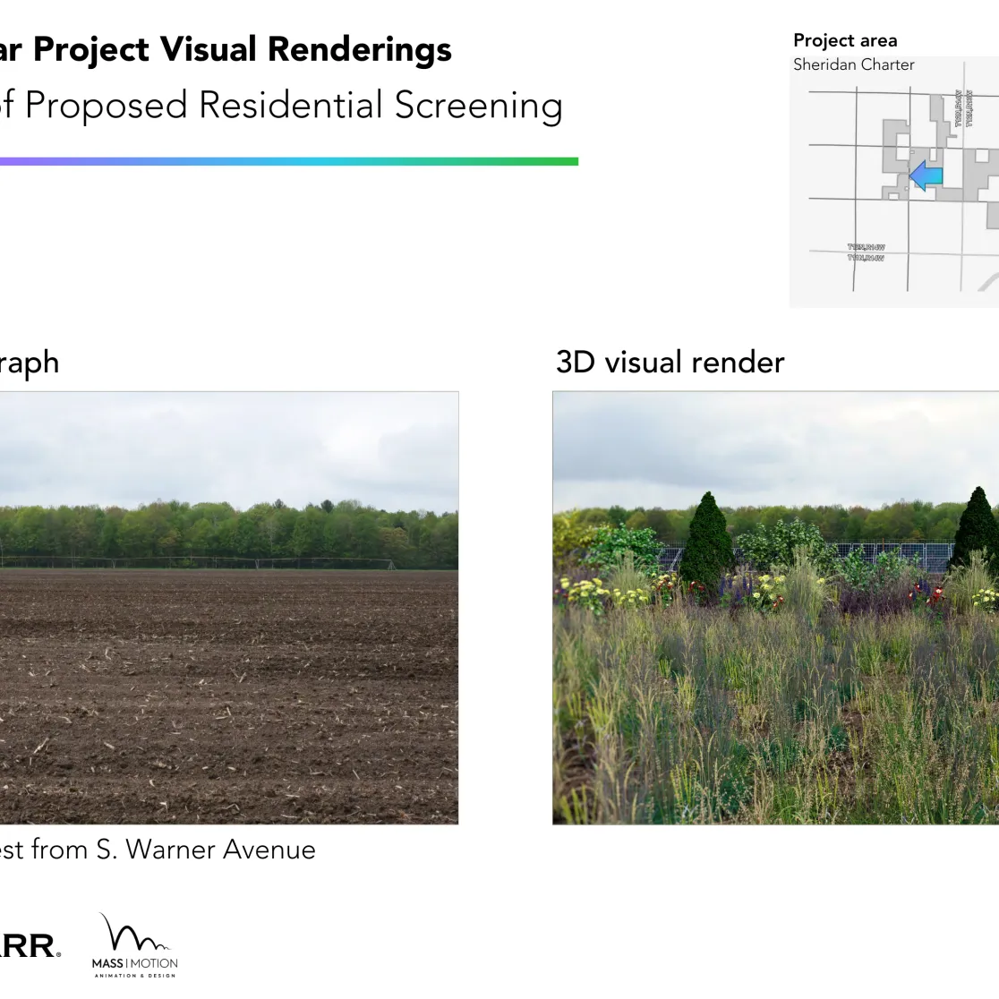 Sylvan Solar project visual renderings