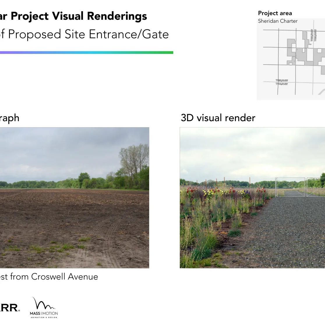 Sylvan Solar project visual renderings