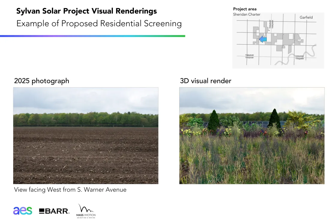 Sylvan Solar project visual renderings