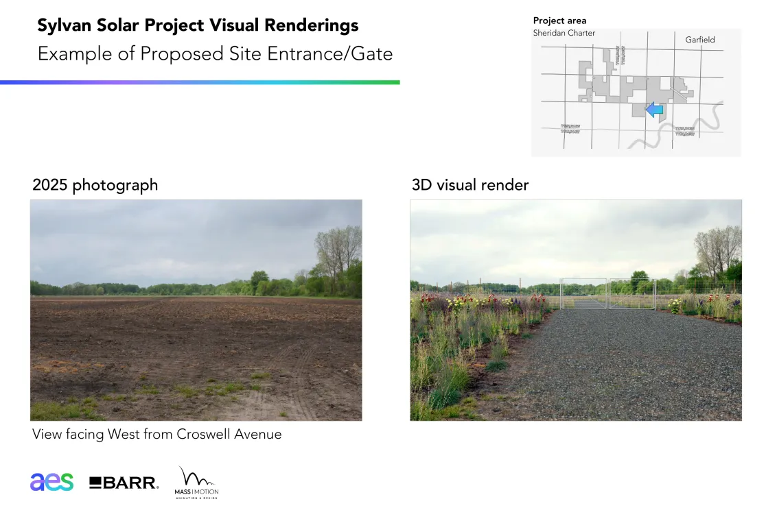 Sylvan Solar project visual renderings