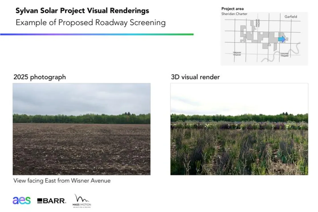 Sylvan Solar project visual renderings