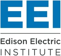 Logo of Edison Electric Institute with large blue letters 'EEI' above the words 'Edison Electric Institute' in black.
