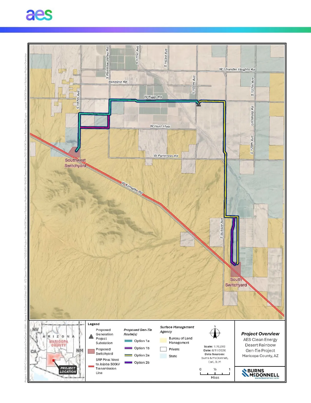 Desert Rainbow Gen-Tie Project Map