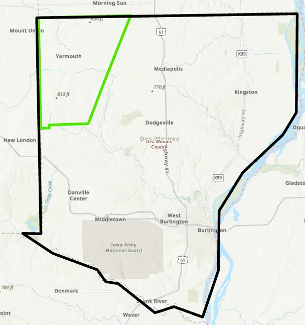 Map of Big River Area of Interest