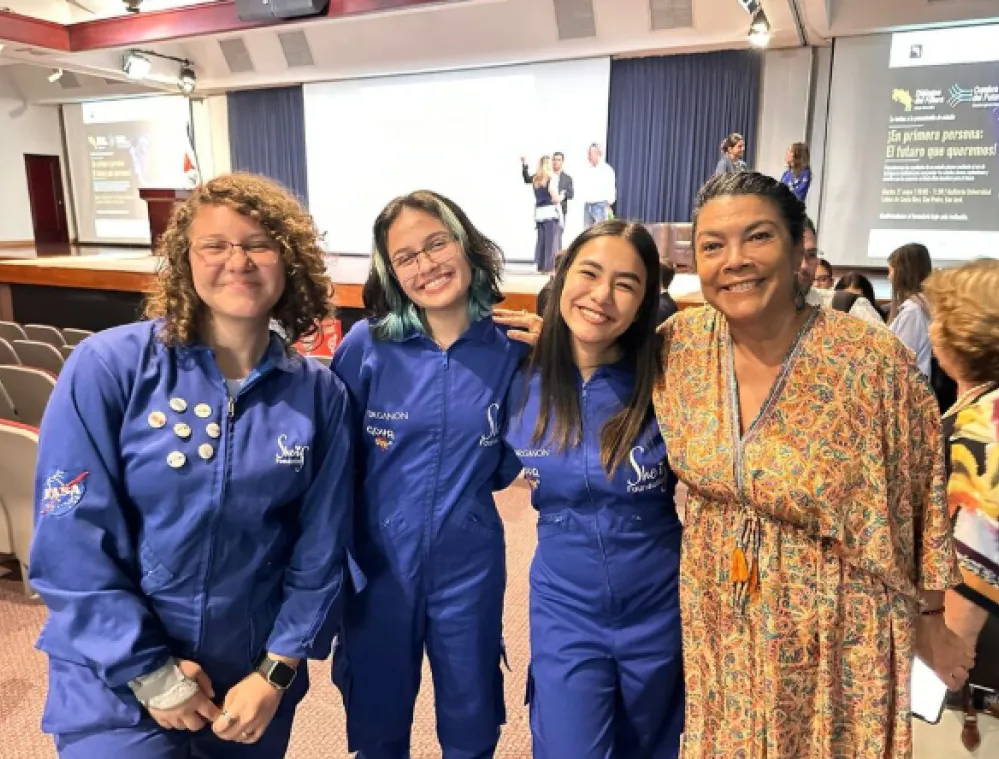 A picture of women who graduated from the STEM program.
