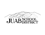 Logo of Juab School District featuring a stylized mountain range above the text 'JUAB School District'.