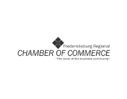 Logo of the Fredericksburg Regional Chamber of Commerce with the slogan 'The voice of the business community'.