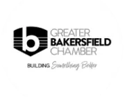 Logo of Greater Bakersfield Chamber with the slogan 'Building Something Better'.